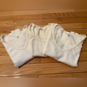 Set of 3 Brandy Melville White Tshirts Bundle